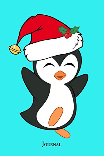 Cute Christmas Penguin Journal: Beautiful Blue Holiday Animal Notebook Gift