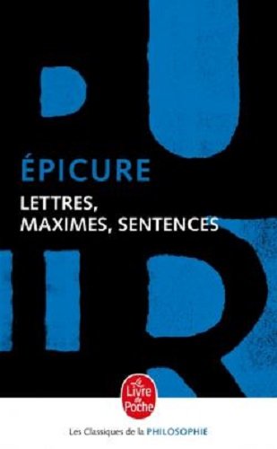 Lettres, maximes, sentences (Ldp Class.Philo) von Librairie Generale Francaise