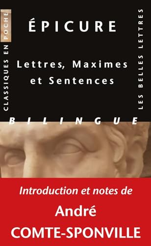 Epicure, Lettres, Maximes Et Sentences von Les Belles Lettres