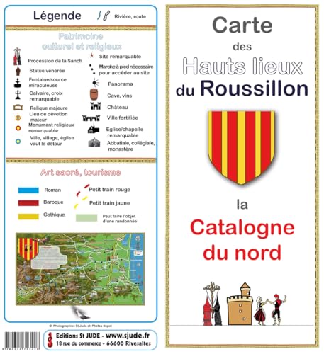 Carte des hauts-lieux du Roussillon: La Catalogne du nord von SAINT JUDE