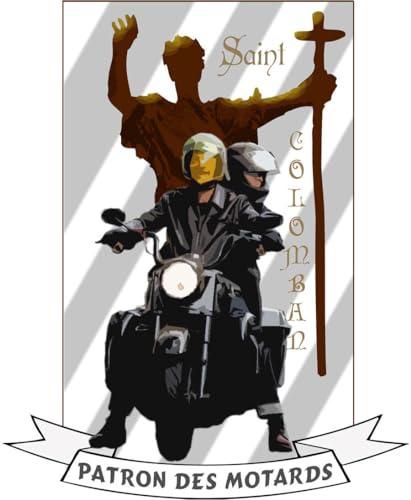 Autocollant patron des motards. Saint Colomban von SAINT JUDE