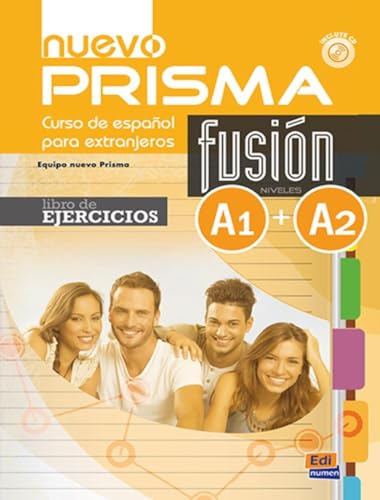 Nuevo Prisma Fusion A1-A2 : Libro de ejercicios (nuevo Prisma Fusión), mit einer virtuellen CD im Web: Includes free coded access to the ELETeca and eBook von Edinumen