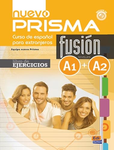 Nuevo Prisma Fusion A1-A2 : Libro de ejercicios (nuevo Prisma Fusión), mit einer virtuellen CD im Web: Niveau A1 + A2. Introduce contenidos del B1 von Edinumen