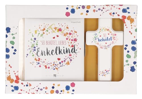 Butzon & Bercker Geschenkset zur Geburt oder Taufe – Sei behütet, liebes Enkelkind, Holzkreuz aus Buche mit Buch von Irmgard Erath, christliches Geschenk für Enkelkinder zur Erinnerung und Segnung Butzon & Bercker Geschenkset zur Geburt oder Taufe – Sei behütet, liebes Enkelkind, Holzkreuz aus Buche mit Buch von Irmgard Erath, christliches Geschenk für Enkelkinder zur Erinnerung und Segnung von Butzon & Bercker