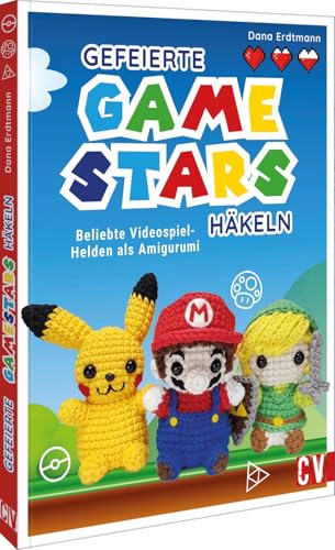 Gefeierte Gamestars häkeln. Beliebte Videospiel-Helden als Amigurumi. Mit Anleitungen von Dana Erdtmann jetzt die Klassiker der beliebten Videospiele ... Beliebte Videospiel-Helden als Amigurumi von Christophorus Verlag