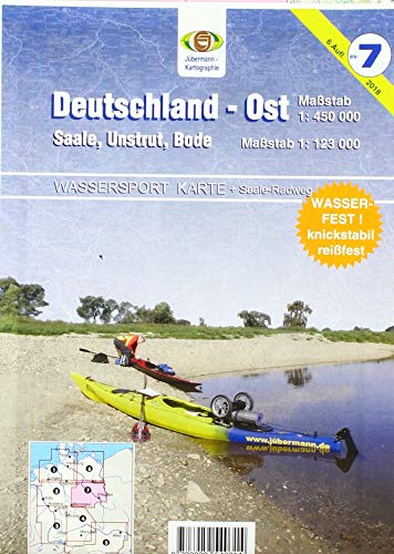 Wassersport-Karte / Deutschland Ost für Kanu- und Rudersport: Mit Nebenkarten Saale, Unstrut und Bode