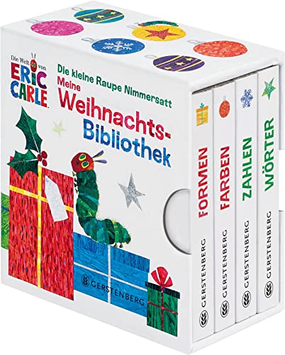 Die kleine Raupe Nimmersatt - Meine Weihnachtsbibliothek: Farben - Formen - Wörter - Zahlen