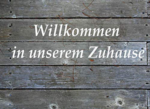 Willkommen in unserem Zuhause: Ein Gästebuch fur ferienhaus, Airbnb und andere Hause.: Tolles Geschenk für Freunde, Familie oder jeden, der ein ... Hütte oder ein anderes Ferienhaus besitzt.