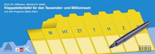 Klappstellentafel für den Tausender- und Millionraum: Aus dem Programm Mathe 2000+ von Kallmeyer'sche Verlags-