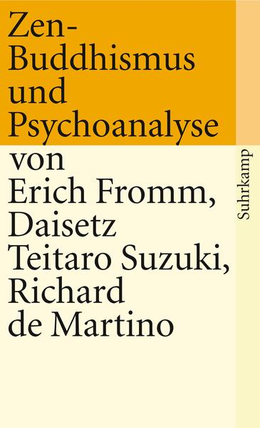 Zen-Buddhismus und Psychoanalyse von Suhrkamp Verlag AG