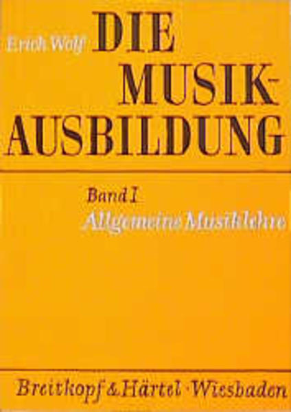 Die Musikausbildung I. Allgemeine Musiklehre von Breitkopf & Härtel