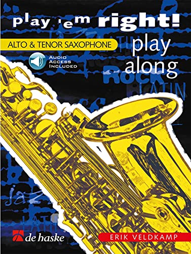 Erik Veldkamp-Play 'em Right! - Play Along-Alto- or Tenor Saxophone-BOOK+AUDIO-ONLINE