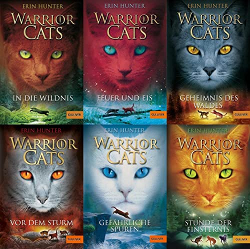 Warrior Cats Staffel I Band 1-6 plus 1 exklusives Postkartenset