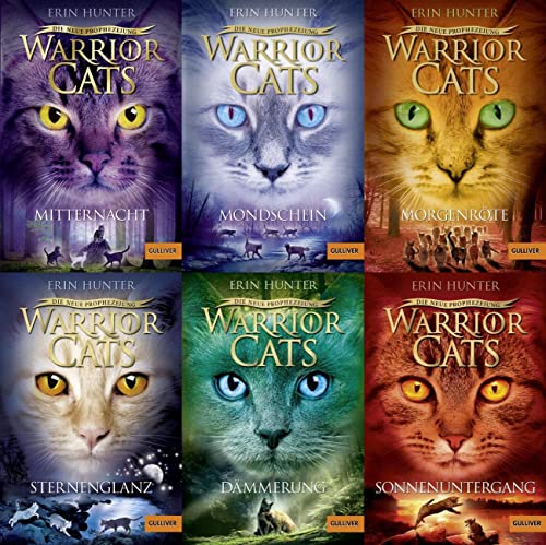 Warrior Cats Staffel II Band 1-6 plus 1 exklusives Postkartenset