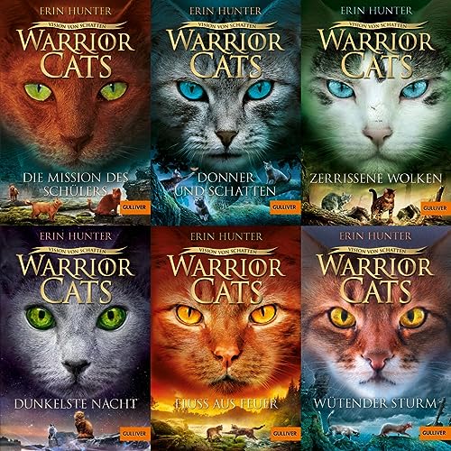 Warrior Cats Staffel VI Band 1-6 plus 1 exklusives Postkartenset