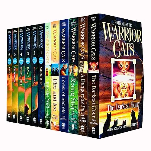 Warrior Cats Volume 1 to 12 Books Collection Set (The Complete First Series (Warriors: The Prophecies Begin Volume 1 to 6) & The Complete Second Series (Warriors: The New Prophecy Volume 7 to 12)