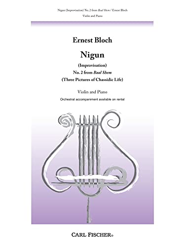 Nigun (Baal Shem) - Violine und Klavier - Buch