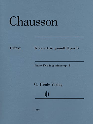 Klaviertrio g-moll op. 3: Besetzung: Klaviertrios (G. Henle Urtext-Ausgabe)