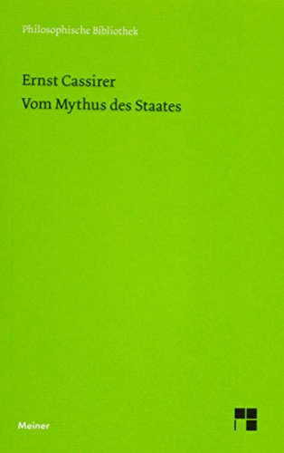 Vom Mythus des Staates (Philosophische Bibliothek) von Meiner Felix Verlag GmbH