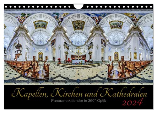 Kapellen, Kirchen und Kathedralen 2024 (Wandkalender 2024 DIN A4 quer), CALVENDO Monatskalender von CALVENDO