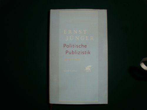 Politische Publizistik: 1919-1933 von Klett-Cotta