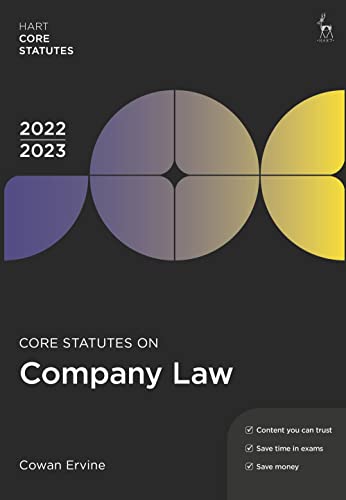 Core Statutes on Company Law 2022-23 (Hart Core Statutes) von Hart Publishing