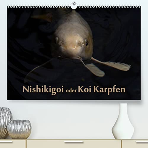 Nishikigoi oder Koi Karpfen (hochwertiger Premium Wandkalender 2024 DIN A2 quer), Kunstdruck in Hochglanz
