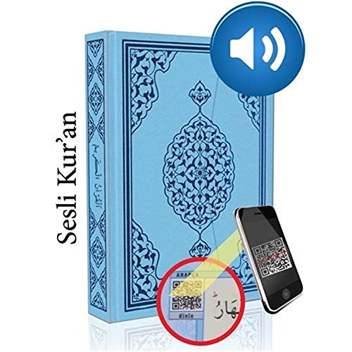 Kur'an-ı Kerim Bilgisayar Hatlı Mavi Renk Rahle Boy (Kur-an 013) Sesli Kur-an