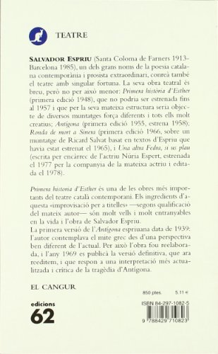 Primera història d'Esther / Antígona: Antigona (El Cangur) von Edicions 62