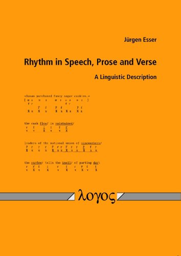Rhythm in Speech, Prose and Verse: A Linguistic Description