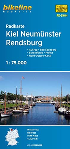 Radkarte Kiel Neumünster Rendsburg (RK-SH04): Aukrug - Preetz - Nord-Ostsee-Kanal, 1:75.000 (Radkarten) von Esterbauer GmbH