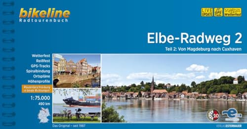 Bikeline Elbe-Radweg 2: Von Magdeburg nach Cuxhaven. Radtourenbuch, 500 km, 1 : 75 000, wetterfest/reißfest, GPS-Tracks Download