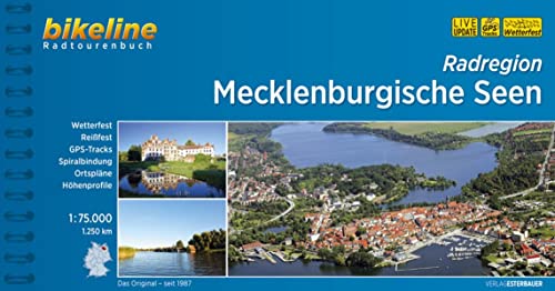 Bikeline Mecklenburgische Seen: Radtourenbuch und Karte. Ein original bikeline-Radtourenbuch, 1:75.000, 1200 km, wasserfest/reißfest, GPS-Tracks-Download