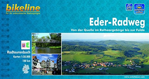 Bikeline Radtourenbuch Eder-Radweg. Von der Quelle im Rothaargebirge bis zur Fulda; 1 : 50 000; wetterfest/reißfest; GPS-Tracks Download von Esterbauer