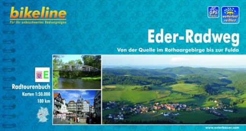 Bikeline Radtourenbuch Eder-Radweg. Von der Quelle im Rothaargebirge bis zur Fulda; 1 : 50 000; wetterfest/reißfest; GPS-Tracks Download