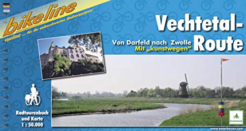 Bikeline Vechtetal-Route. Von Darfeld nach Zwolle. Mit kunstwegen. 1 : 50 000.