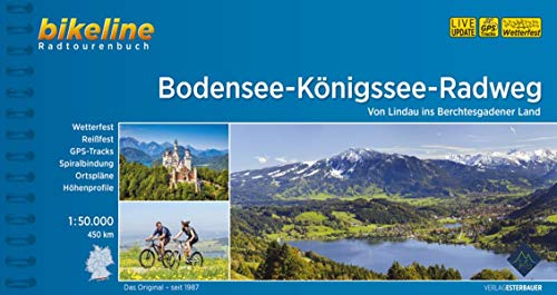 Bikeline: Bodensee-Königssee-Radweg. Von Lindau ins Berchtesgadener Land, wetterfest/reißfest