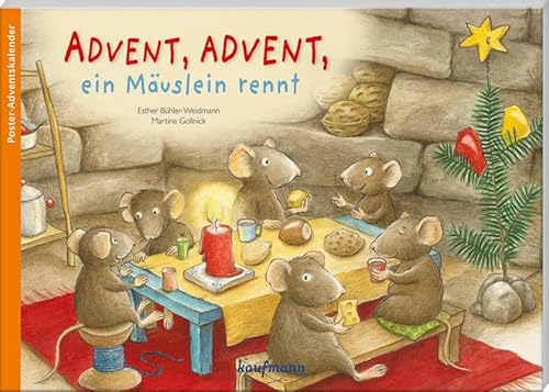 Advent, Advent, ein Mäuslein rennt: Poster-Adventskalender (Adventskalender mit Geschichten für Kinder: Ein Buch zum Vorlesen und Basteln)