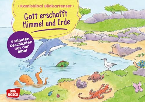 Gott erschafft Himmel und Erde. Kamishibai Bildkartenset.: Kamishibai Bildkartenset. 5 Minuten Geschichten aus der Bibel. Die Schöpfungsgeschichte für ... in KITA, Grundschule & Gemeinde