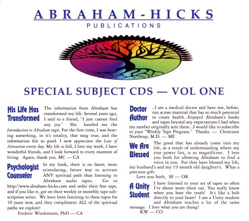 Abraham-Hicks Special Subjects Vol. 1