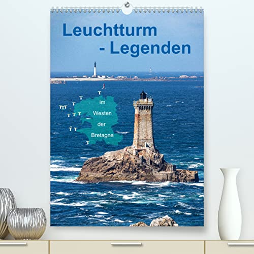 Leuchtturm-Legenden im Westen der Bretagne (hochwertiger Premium Wandkalender 2024 DIN A2 hoch), Kunstdruck in Hochglanz