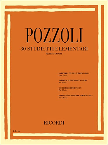 30 Studietti Elementari (PIANO) von Ricordi