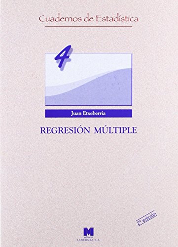 Regresión múltiple (Cuadernos de estadística, Band 4) von Arco Libros - La Muralla, S.L.