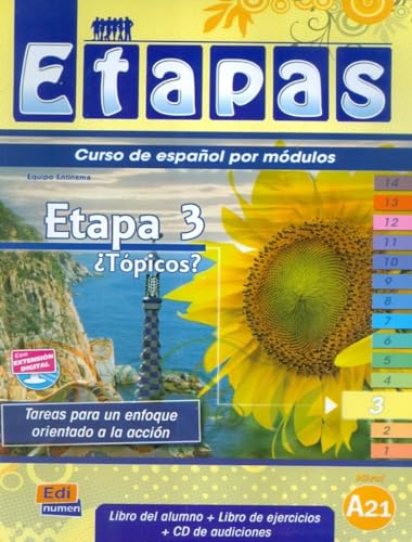 Tópicos, Manual de español para cursos intensivos, Libro del alumno + Libro de ejercicios + CD de audiciones: Niveau A2.1 (Etapas) von Editorial Edinumen