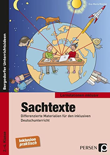 Sachtexte: Differenzierte Materialien für den inklusiven Deutschunterricht (2. bis 4. Klasse) (Lernstationen inklusiv) von Persen Verlag i.d. AAP