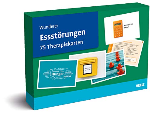 Essstörungen: 75 Therapiekarten. Kartenset mit 75 Karten für die Psychotherapie. Mit 24-seitigem Booklet in hochwertiger Klappkassette, Kartenformat 16,5 x 24 cm. (Beltz Therapiekarten)