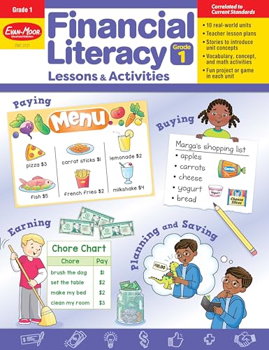 Financial Literacy Lessons and Activities, Grade 1 Teacher Resource (Financial Literacy Lessons & Activities) von Evan-Moor Educational Publishers
