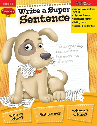 Write a Super Sentence Grades 1-3 (Writing Skills Essentials)