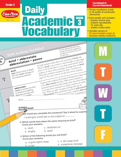 Daily Academic Vocabulary Grade 3 [With Transparencies]