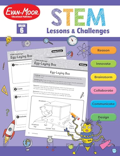 Stem Lessons and Challenges, Grade 6 von Evan-Moor Educational Publishers